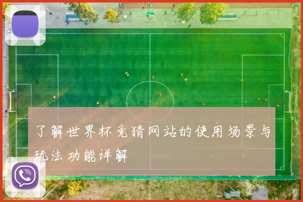 了解世界杯竞猜网站的使用场景与玩法功能详解